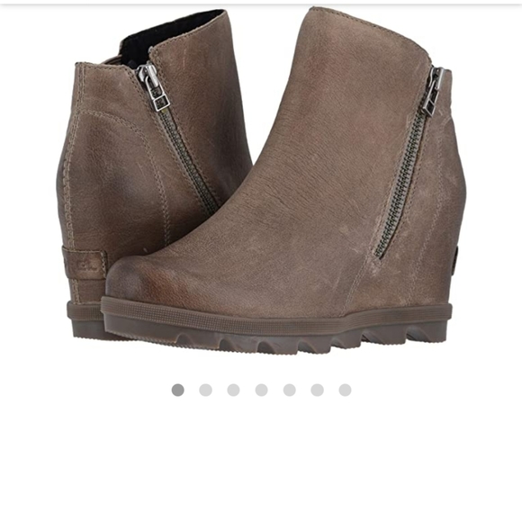 Sorel Shoes - Sorel joan of arctic wedge zip (ash brown)